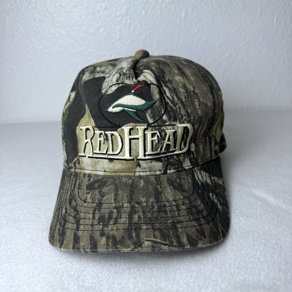 Redhead Mossy Oak SnapBack Hat Camo Camouflage Adjustable Baseball Cap Duck
